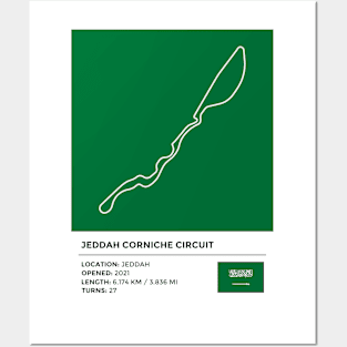 Jeddah Corniche Circuit [info] Posters and Art